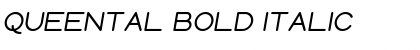Queental Bold Italic Font