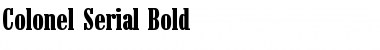 Colonel-Serial Font