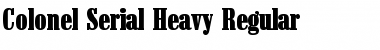 Download Colonel-Serial-Heavy Font