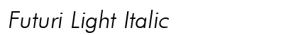 Futuri Light Italic Preview