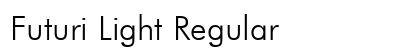 Futuri Light Regular Preview