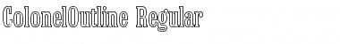 ColonelOutline Regular Font