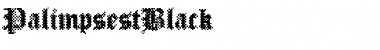 PalimpsestBlack Regular Font