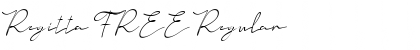 Regitta FREE Regular Font