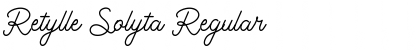 Retylle Solyta Regular Font