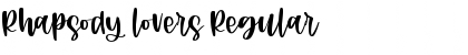 Rhapsody lovers Regular Font