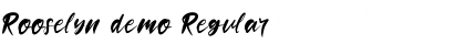 Download Rooselyn demo Font