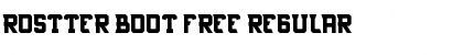 Download Rostter boot FREE Font