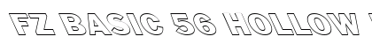 FZ BASIC 56 HOLLOW LEFTY Normal Font Preview