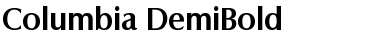 Download Columbia-DemiBold Font