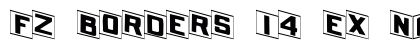 FZ BORDERS 14 EX Normal font free download