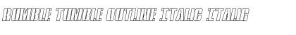 Download Rumble Tumble Outline Italic Font