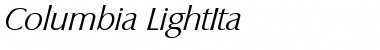Download Columbia-LightIta Font