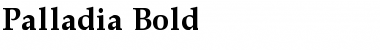 Palladia Bold Font