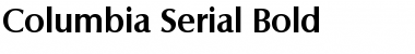 Columbia-Serial Font