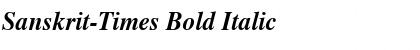 Sanskrit-Times Bold Italic Font