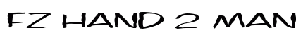 FZ HAND 2 MANGLED EX Normal Font FZ HAND 2 MANGLED EX Normal Font Preview