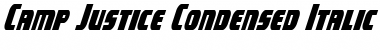 Download Camp Justice Condensed Italic Font