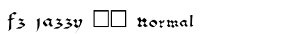 FZ JAZZY 33 Normal Font Preview