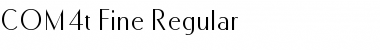 COM4t Fine Regular Regular Font