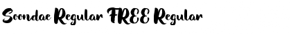 Soondae Regular FREE Regular Font