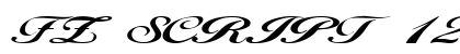 FZ SCRIPT 12 EX Normal Font Preview