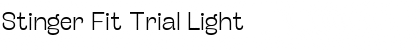 Stinger Fit Trial Light Font