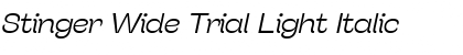 Stinger Wide Trial Font