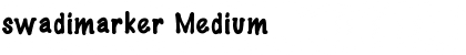 swadimarker Medium Font