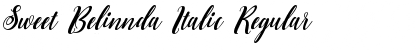 Sweet Belinnda Italic Regular Font