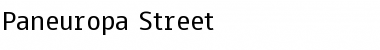 Paneuropa Street Regular Font