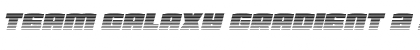 Team Galaxy Gradient 2 Italic Regular Font