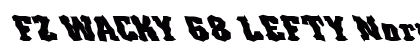 FZ WACKY 68 LEFTY Normal Font Preview