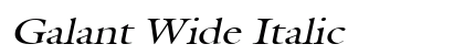 Galant Wide Italic Preview