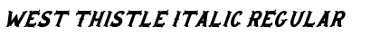 West Thistle Italic Regular Font