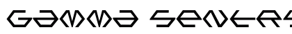 Gamma Sentry Regular Font Preview