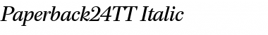 Paperback 24 TT Italic Font