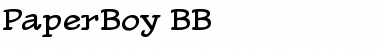 PaperBoy BB Regular Font