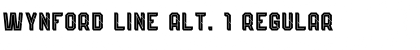 Wynford Line Alt. 1 Font