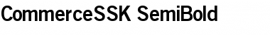 CommerceSSK SemiBold Font