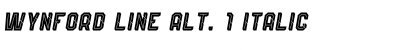 Wynford Line Alt. 1 Italic Font