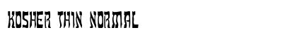 Kosher Thin Normal font free download