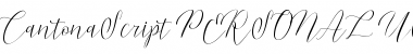 Download Cantona Script Font