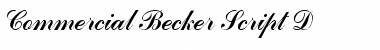 Download Commercial Becker Script D Font