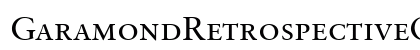 GaramondRetrospectiveOldStyleSSiSmallCaps Medium font free download