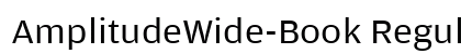 AmplitudeWide-Book Regular Font Preview