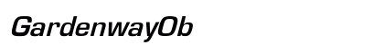 GardenwayObl-Bold Regular font free download