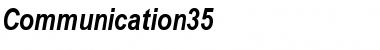 Communication35 Regular Font