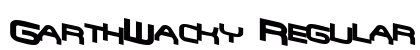 GarthWacky Regular Font Preview