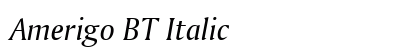 Amerigo BT Italic